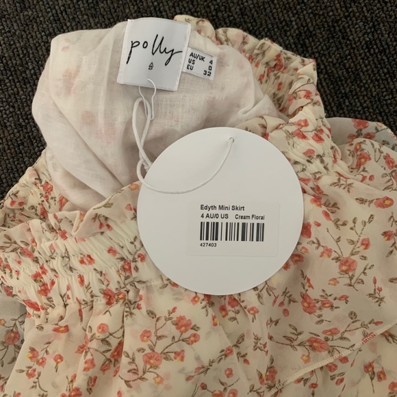 princess polly edyth floral mini skirt - Picture 3 of 6